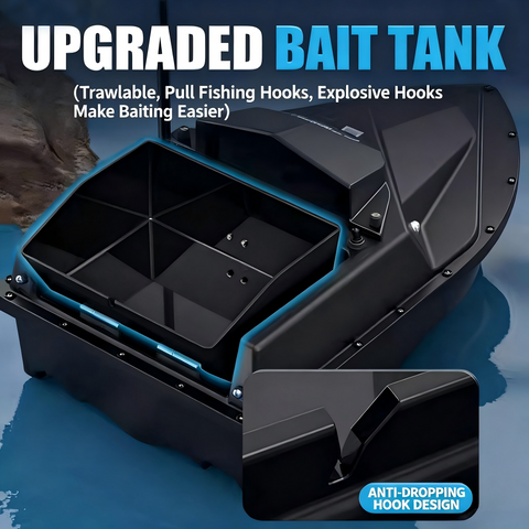 High-Power Remote Control Bait Boat (Bait/Net Deployment)