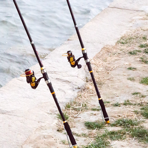 Sea Fishing Rod Set - 2.7 meter & 2.4 meter + Golden Reels 4000