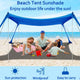 Portable Beach Tent and Sunshine Shelter UPF50+