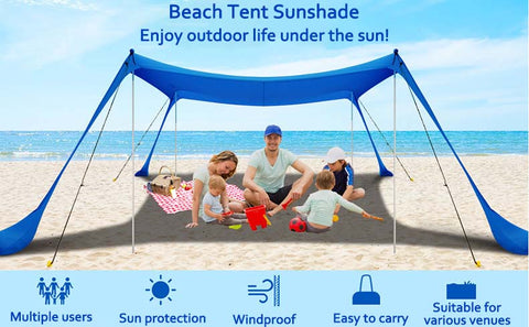 Portable Beach Tent and Sunshine Shelter UPF50+