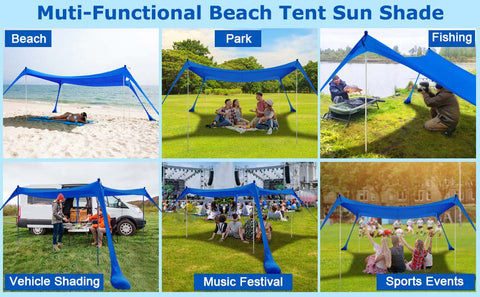 Portable Beach Tent and Sunshine Shelter UPF50+