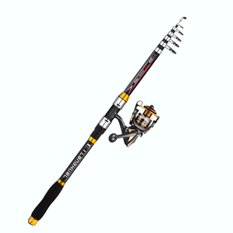 Sea Fishing Rod Set - 2.7 meter & 2.4 meter + Golden Reels 4000
