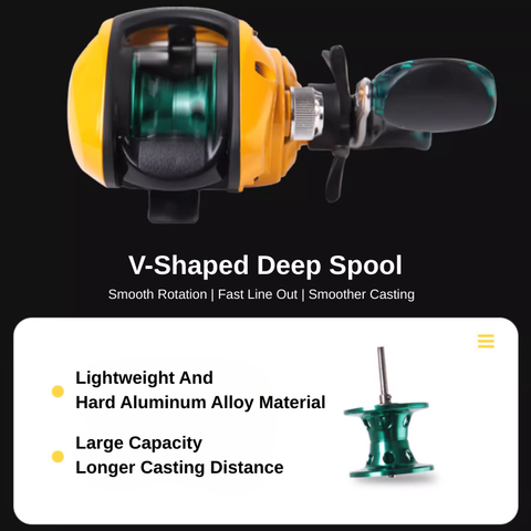Baitcasting Reel: Master Every Cast with 12TH GEAR Magnetic Braking